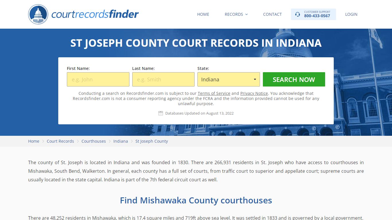 St Joseph County, IN Court Records - Find St Joseph ...